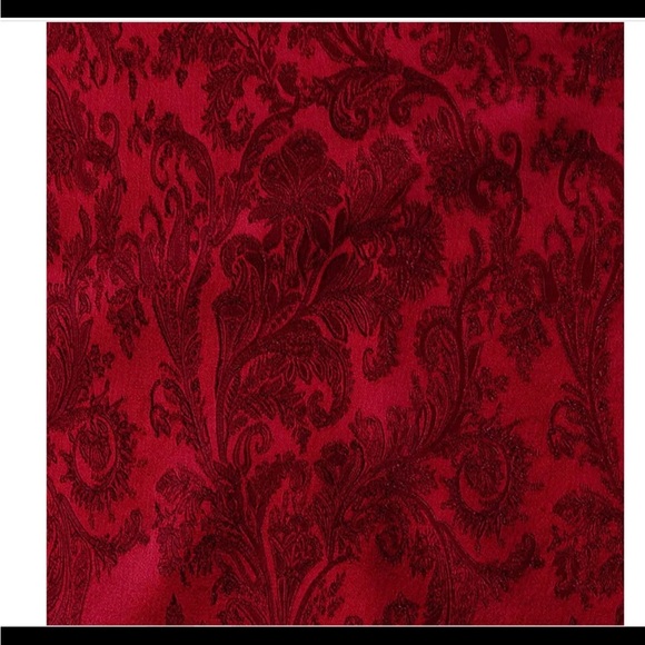 Studio Suits Red Italian Silk Licana Lycra Jacquard Suit 48R and 50R 2pc NWT - Picture 2 of 16